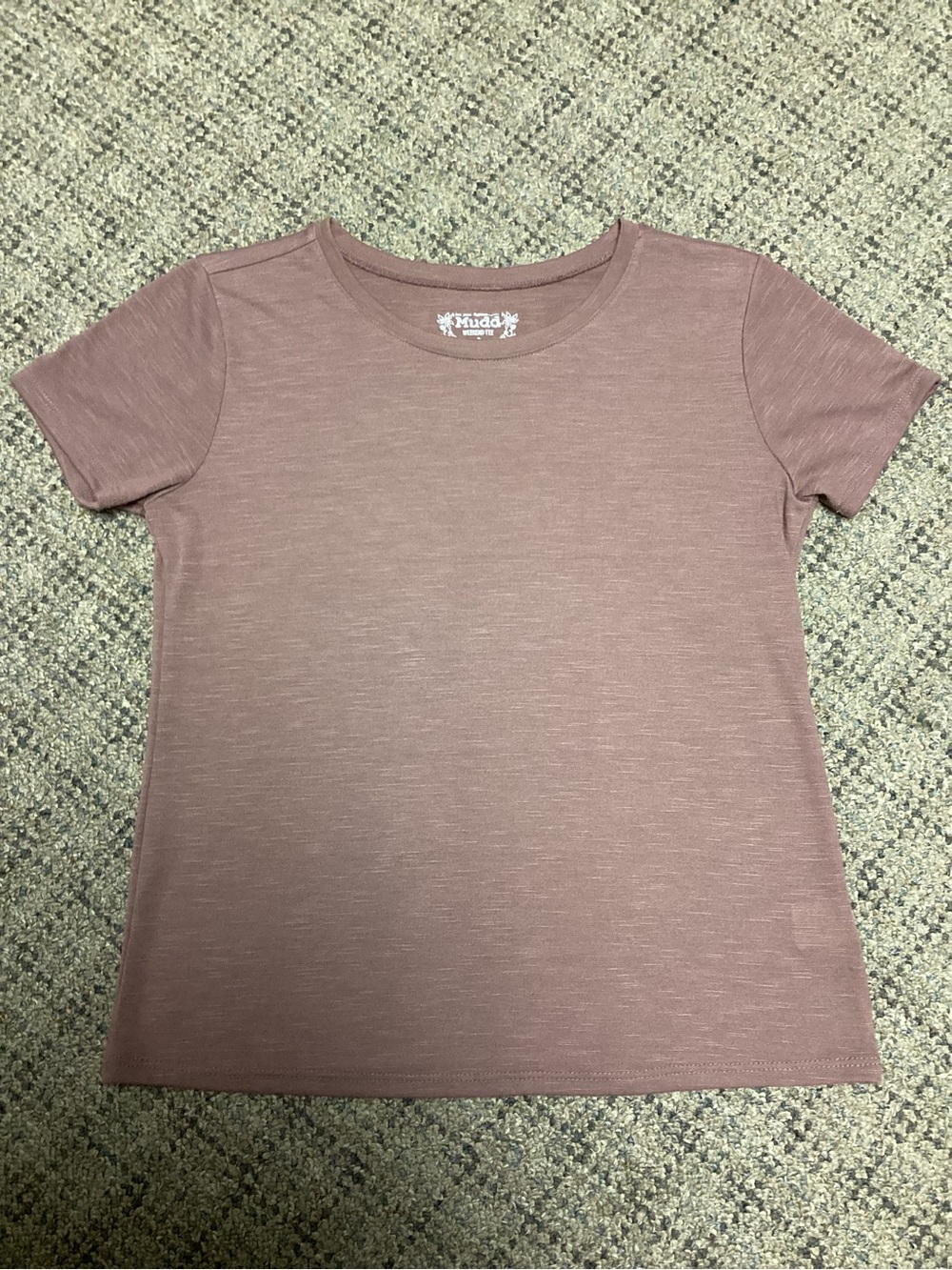 Mudd Weekend Tee Mauve Pink Short Sleeve Crewneck Top * Size S